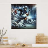 football-speler poster (Keuken)