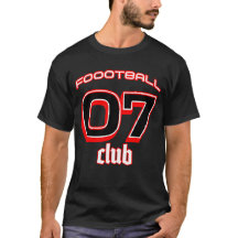 Football Spelers Tshirt met rugnummer 07