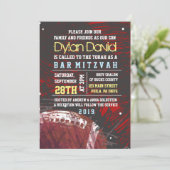 FOOTBALL SPLATTER Bar Mitzvah Invitation Invitatio (Debout devant)