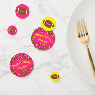 Football sport Birthday Party roze Confetti