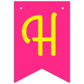 Football sport Birthday Party roze Vlaggetjes (Tweede vlag)