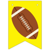 Football sport Birthday Party roze Vlaggetjes (Eerste vlag)