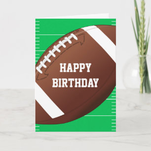 Football Sport Fan Birthday Kaart