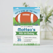 Football sportif Invitation Anniversaire (Debout devant)
