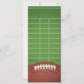 Football Sports Billets Anniversaire Invitation (Dos)