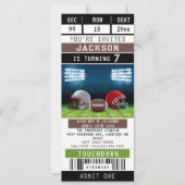 Football Sports Billets Anniversaire Invitation (Devant)