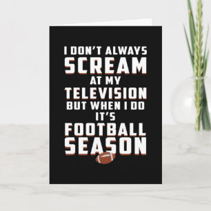 Football Sports Game American Team Funny Gift Idee Kaart