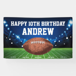Football Sports Happy Birthday Banner