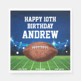 Football Sports Happy Birthday Napkins Servet