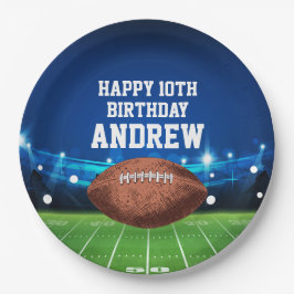 Football Sports Happy Birthday Paper Plates Papieren Bordje