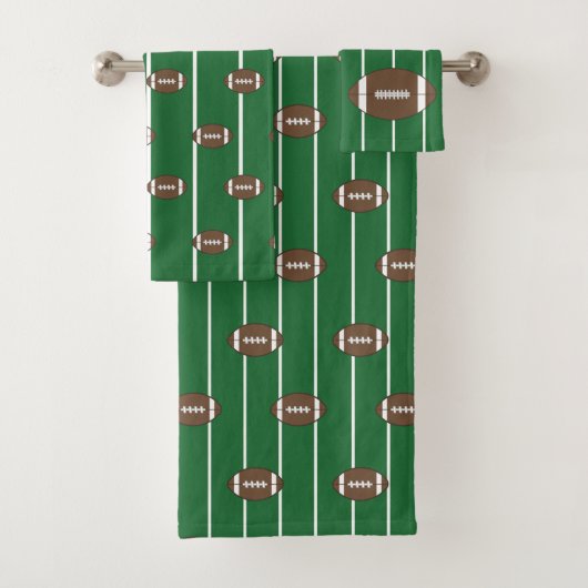 Football Sports Motif Serviettes de bain Set Cadea (En situation)