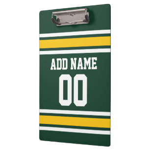 Football sportteam Jersey - Aangepast nummer Klembord