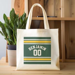 Football sportteam Jersey - Aangepast nummer Tote Bag