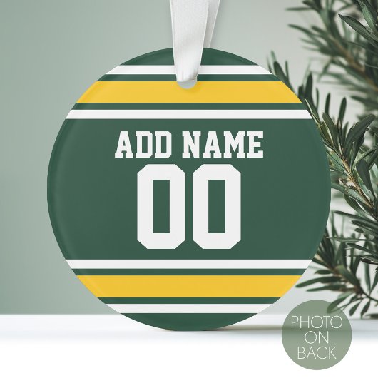 Football sportteam Jersey - Aangepaste naam Ornament