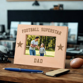 Football Superstar Papa Bois Engravé Cadre
