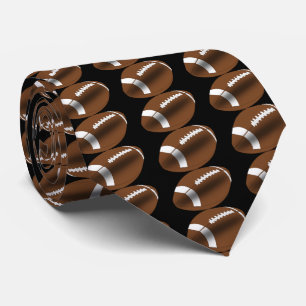 Football sur cravate noire