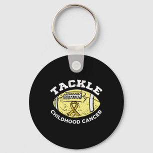 Football Tackle Childhood Cancer Awareness Draag G Sleutelhanger