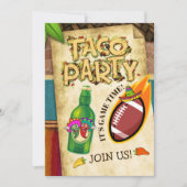 Football Taco Party Invitation (Devant)