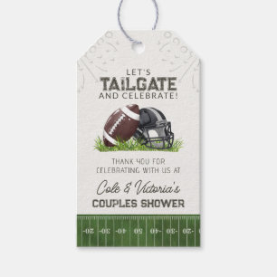 Football Tailgate & Celebrate Couples Douche Cadeaulabel