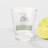 Football Tailgate & Celebrate Couples Douche Shot Glas (Achterkant)