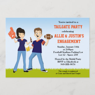 Football Tailgate Party Invitation Kaart
