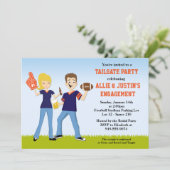 Football Tailgate Party Invitation Kaart (Staand voorkant)