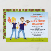 Football Tailgate Party Invitation Kaart (Voorkant / Achterkant)