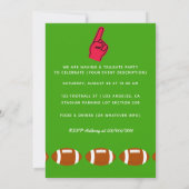 Football Tailgate Party Invitation Kaart (Achterkant)