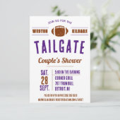 Football Tailgating Couples' Vrijgezellenfeest Inv Kaart (Staand voorkant)