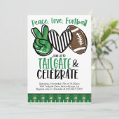 Football Tailgating Invite Kaart (Staand voorkant)