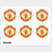 Football team badge ronde sticker (Vel)