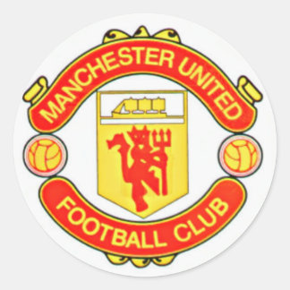 Football team badge ronde sticker
