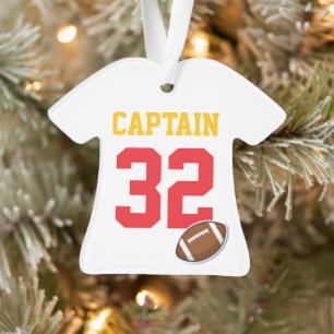 Football Team CAPTAIN Speler NUMMER Sportjaar Ornament