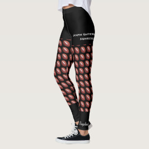 Football Team Leggings met Fake Black Shorts