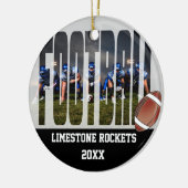 Football Team Photo Keepomwille Keramisch Ornament (Links)