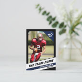 Football Team Trading Kaart Sport cadeau idee groe Contactkaartje (Staand voorkant)