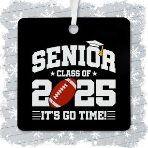 Football Teamklasse van 2025 Afstuderen Senior 202 Metalen Ornament