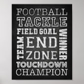 FOOTBALL - Teken - Teken afdrukken Poster (Voorkant)