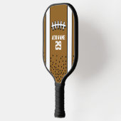 Football Tekening met Sportnaam en -nummer Pickleball Paddle (Links)