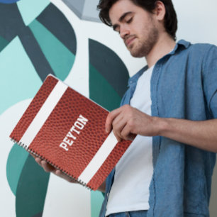 Football Texture Personalized Notebook Notitieboek