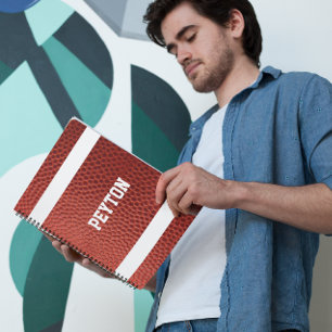 Football Texture Personalized Notebook Notitieboek