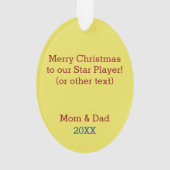 Football textuur kijken ornament (achterkant)