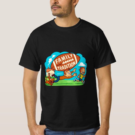 Football Thanksgiving Shirt | familietraditie (Voorkant)