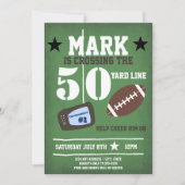 Football thema 50e verjaardag kaart (Voorkant)