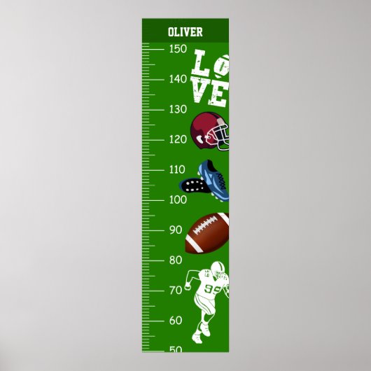 Football thema groei grafieken poster (Voorkant)