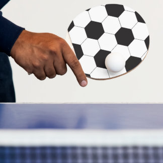 Football thema verjaardagsfeestspel tafeltennisbatje