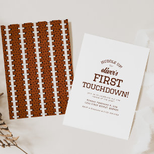Football thema Verjaardagsfeestuitnodiging Kaart