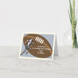 Football Thème Anniversaire Fête Invitation