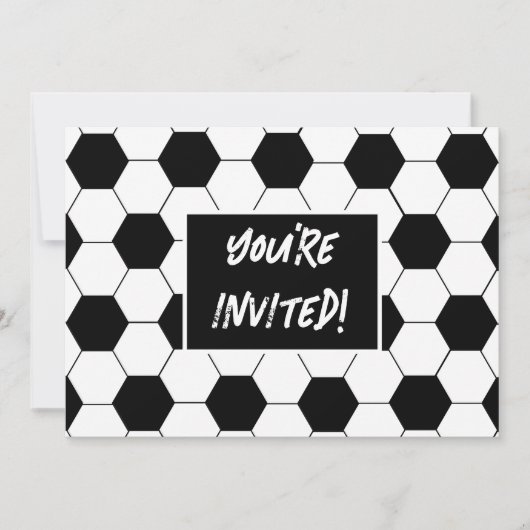 Football Thème Anniversaire Invitation (Devant)