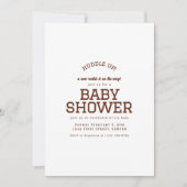 Football Thème Baby shower Invitation Modèle (Devant)